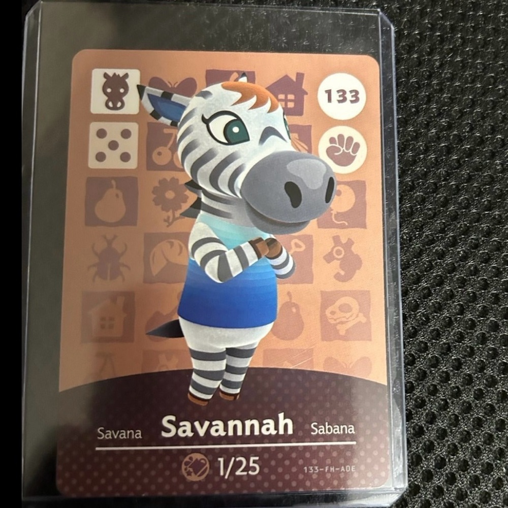 ANIMAL CROSSING AMIIBO CARD SAVANNAH 133